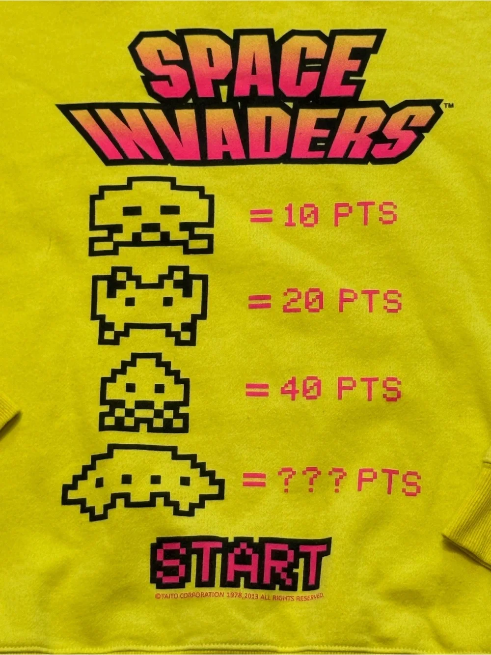 Forever 21 Space Invaders Neon Y2K Gamer Retro Pixel Crew Sweatshirt S